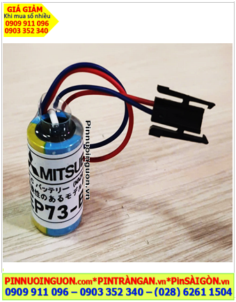 Mitsubishi EP73-BAT; Pin nuôi nguồn Mitsubishi EP73-BAT lithium 3.6v 2/3A 1800mAh /Xuất xứ Nhật